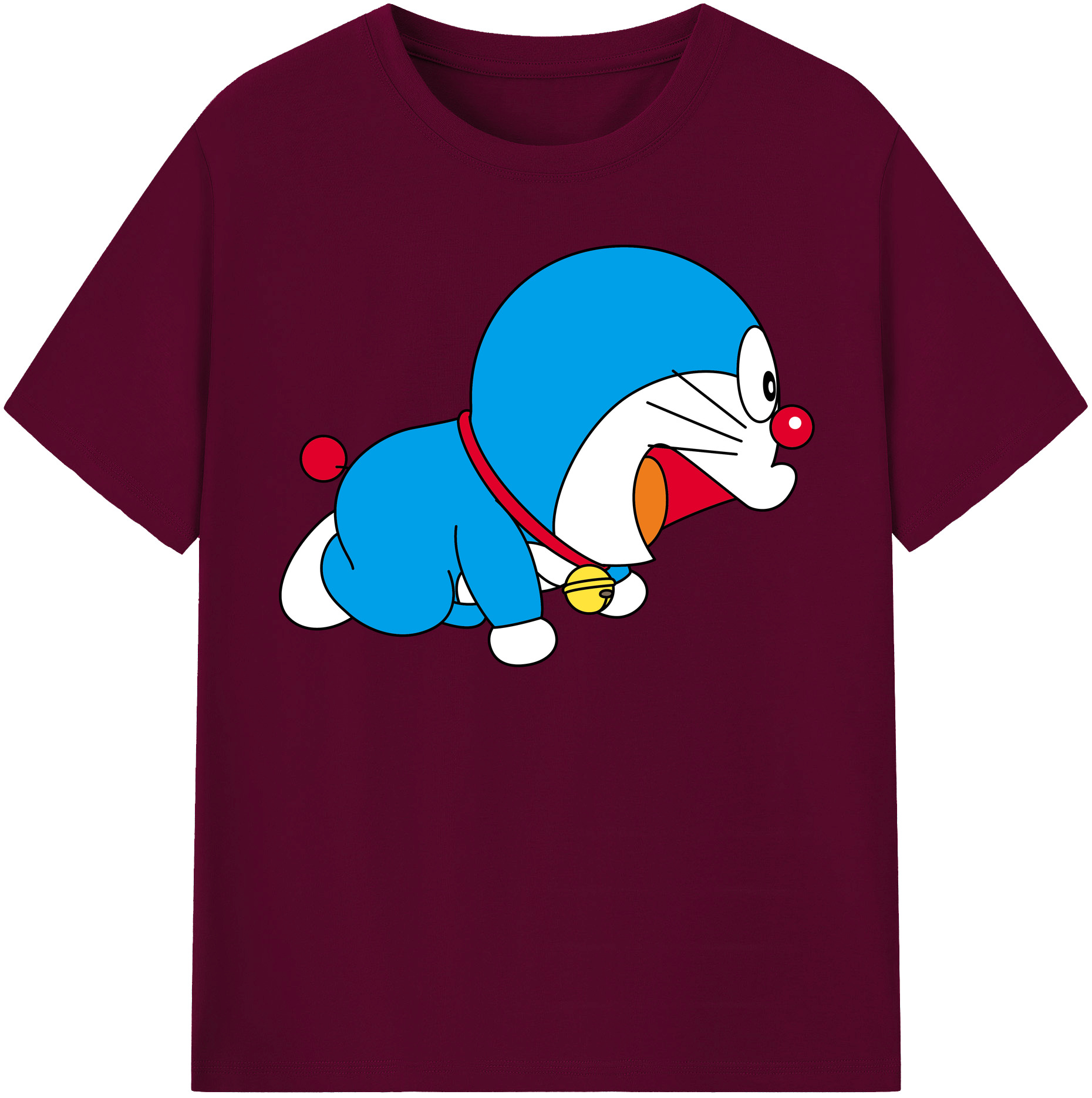 （画像用） ドラえもん Doraemon レディースカジュアルプリントTシャツ（綿100％）